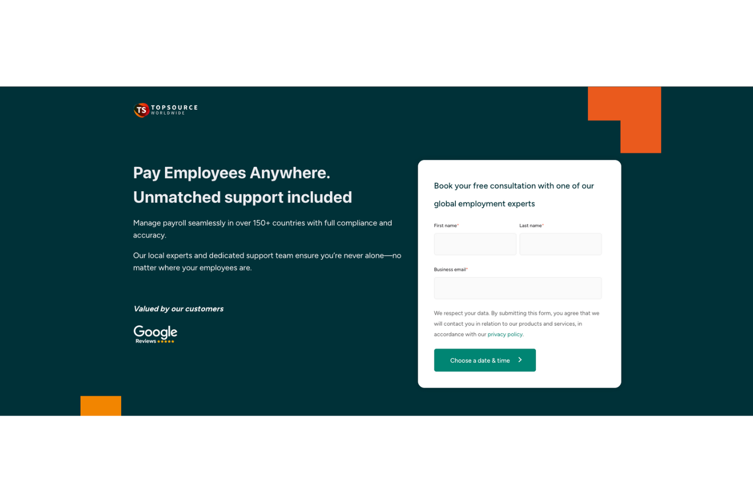 TopSource screenshot - I 10 Migliori Fornitori di Servizi Payroll Globali del 2026: Confronto