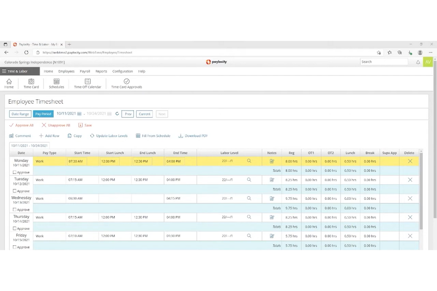 Paylocity screenshot - 10 Migliori Sistemi Software HR per Grandi Aziende: Recensiti nel 2026