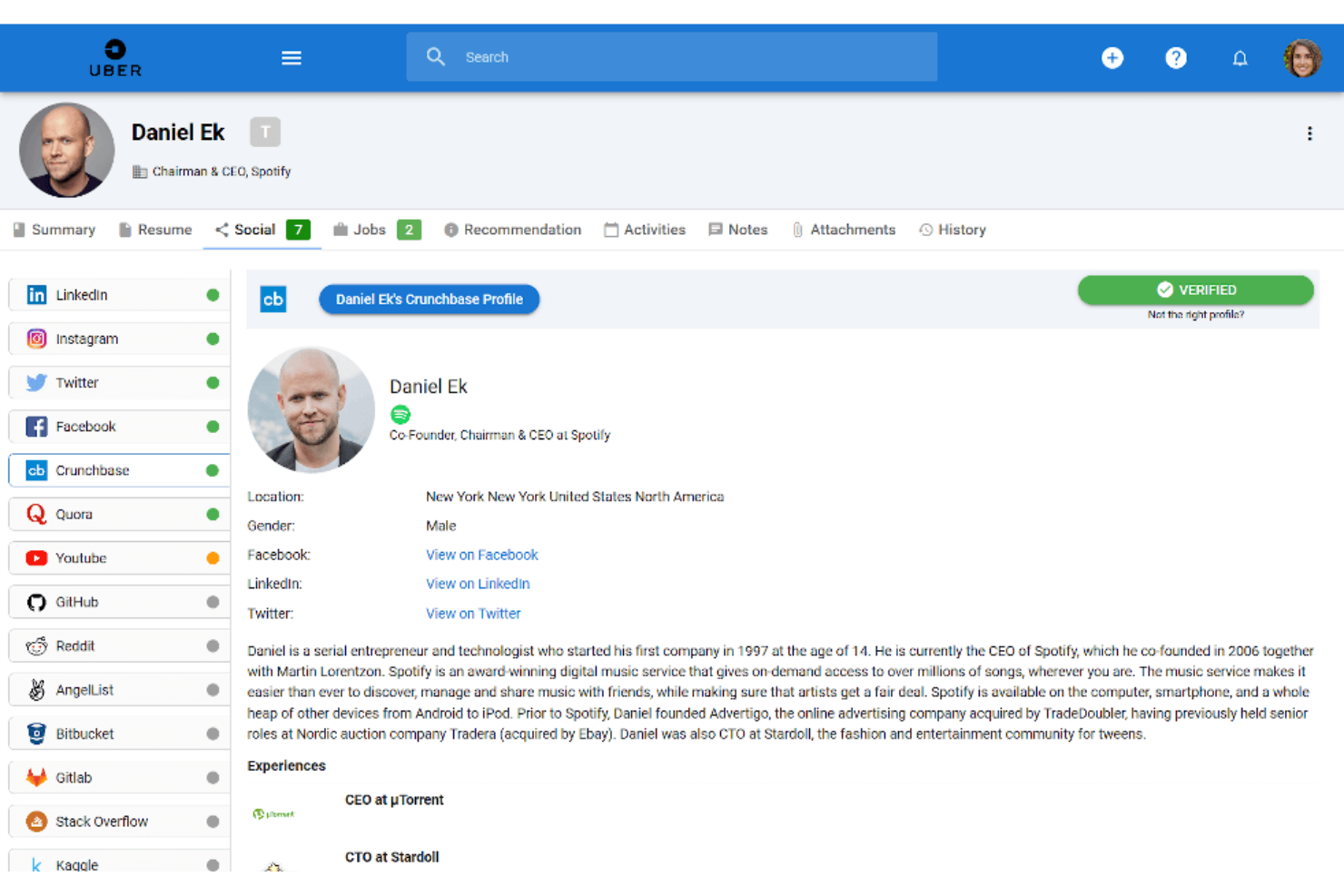 Manatal screenshot - 10 Software di Reclutamento AI per il Sourcing nel 2026