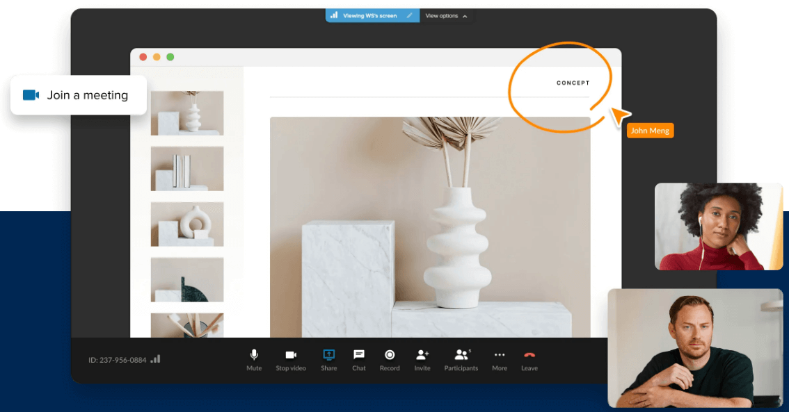 RingCentral screenshot - I 10 migliori software per videoconferenze del 2026