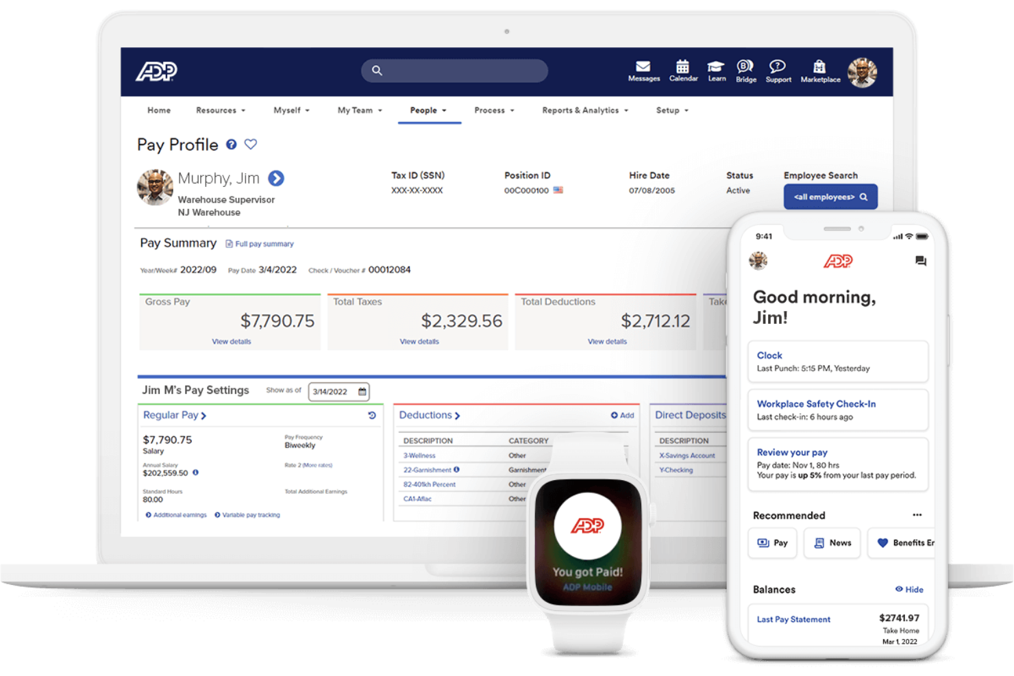ADP screenshot - Le 10 migliori alternative a Workday nel 2026