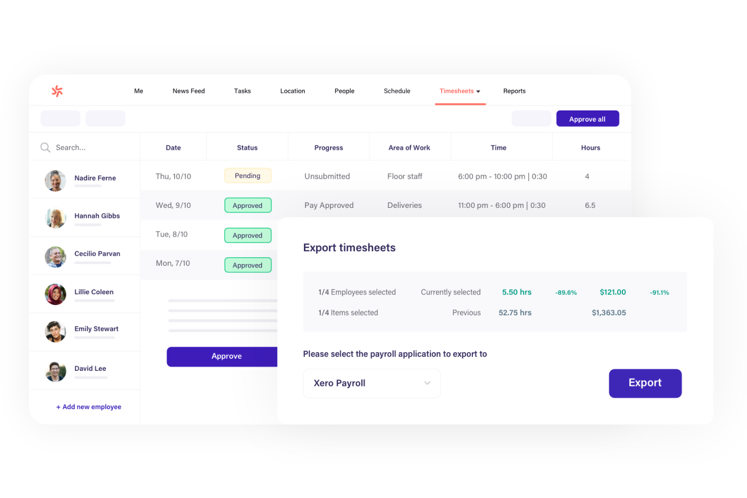 Deputy screenshot - 10 Migliori Software HR Integrati con QuickBooks nel 2026