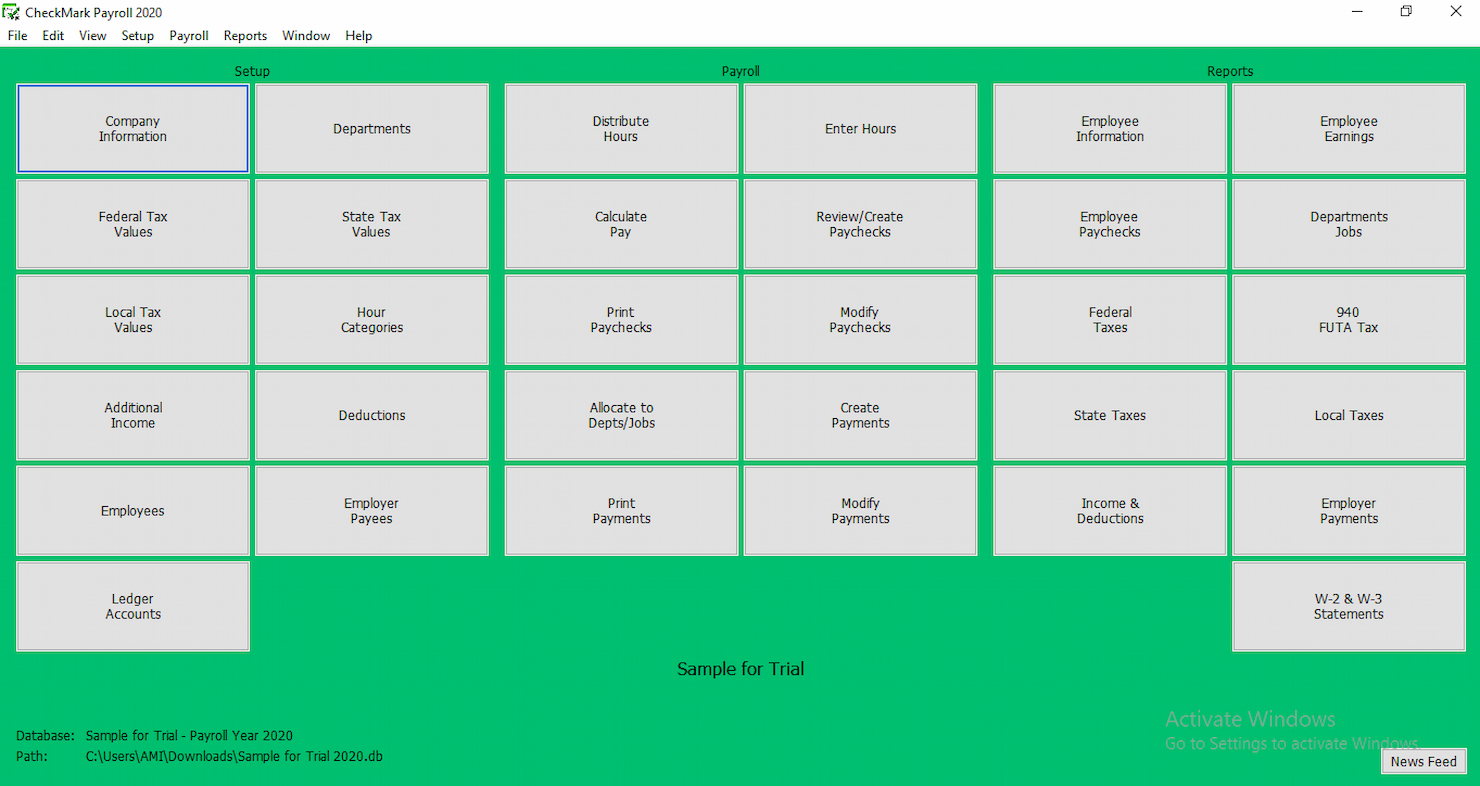 CheckMark Online Payroll screenshot - I 10 migliori software per le paghe su Mac nel 2026