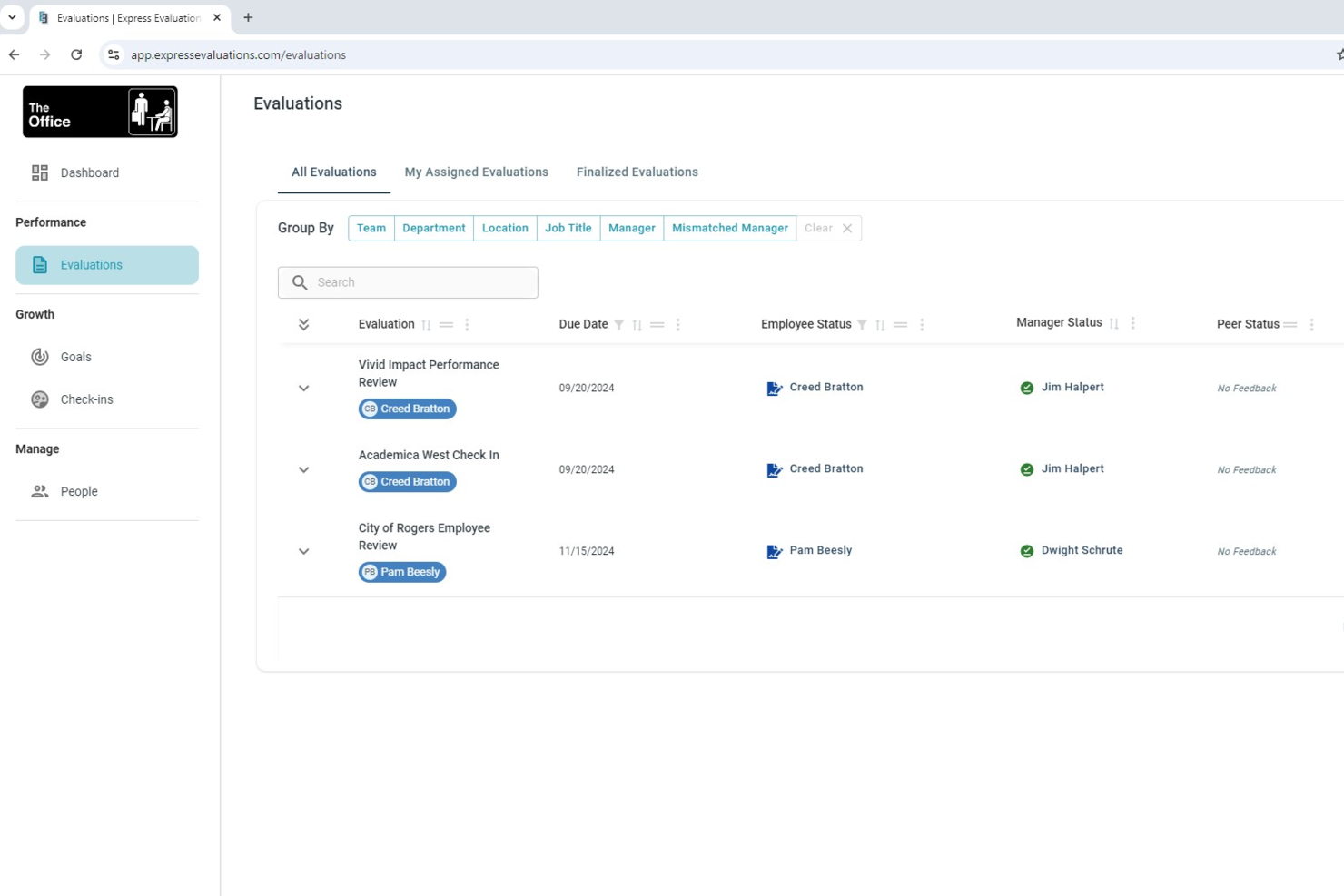 Express Evaluations screenshot - I 10 Migliori Software HR Gratuiti del 2026 per PMI con un Budget Limitato