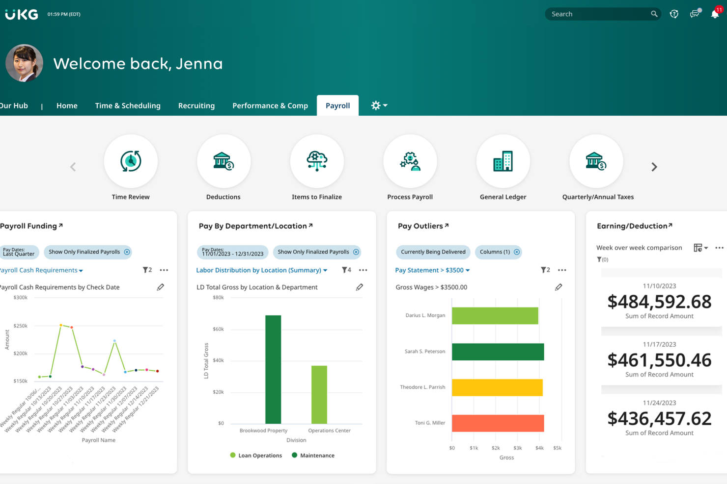 UKG screenshot - 10 Migliori Software HR per Piccole Imprese Recensiti per il 2026