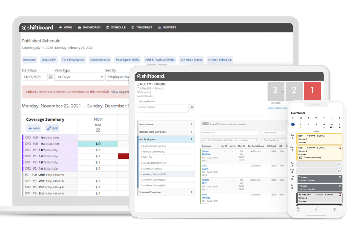 Shiftboard screenshot - Le 10 migliori soluzioni software per la programmazione dei turni dei dipendenti recensite per il 2026