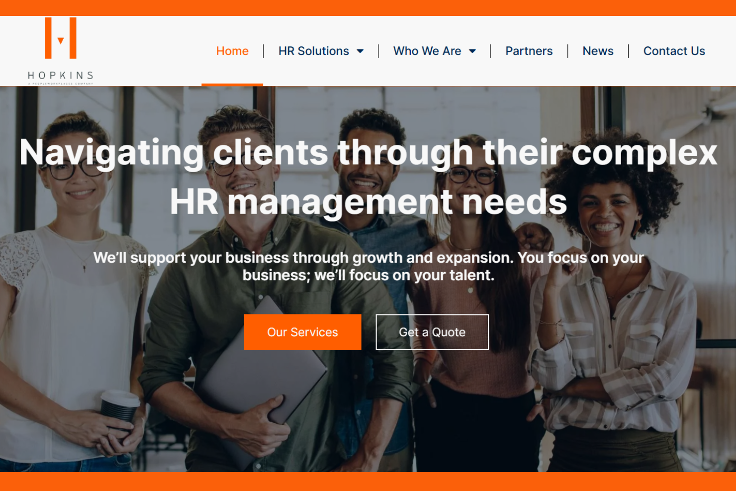 Hopkins screenshot - 10 migliori società di consulenza HR ad Austin recensite nel 2026