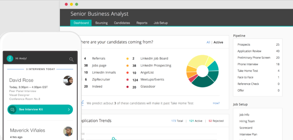Greenhouse screenshot - Le 10 migliori alternative a ClearCompany del 2026: valutate