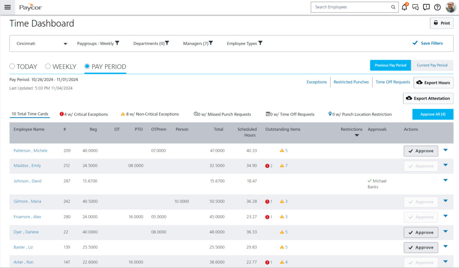 Paycor screenshot - I 10 Migliori Software HCM: Recensione e Confronto nel 2026