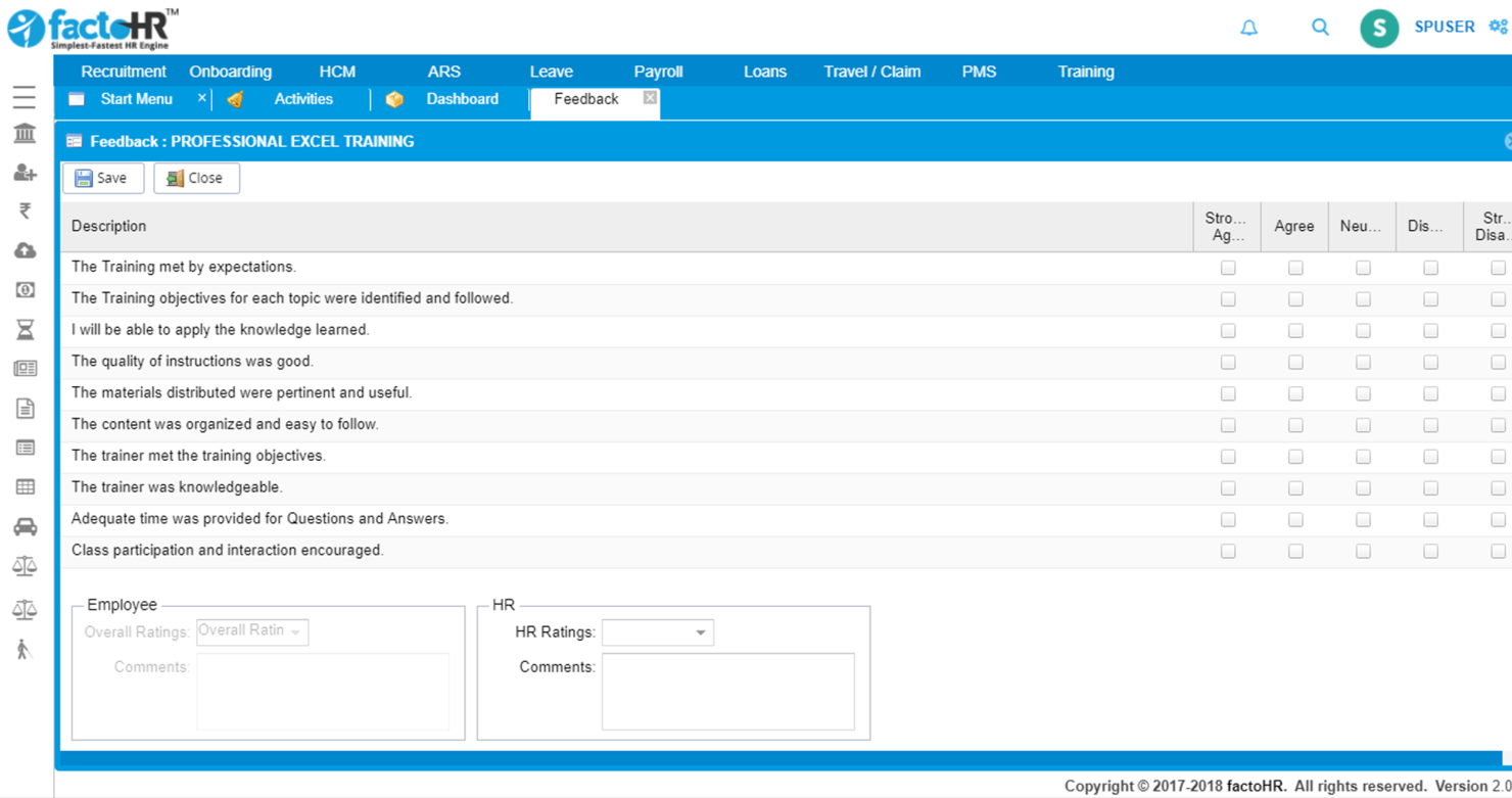 factoHR screenshot - I 10 Migliori Software HCM: Recensione e Confronto nel 2026