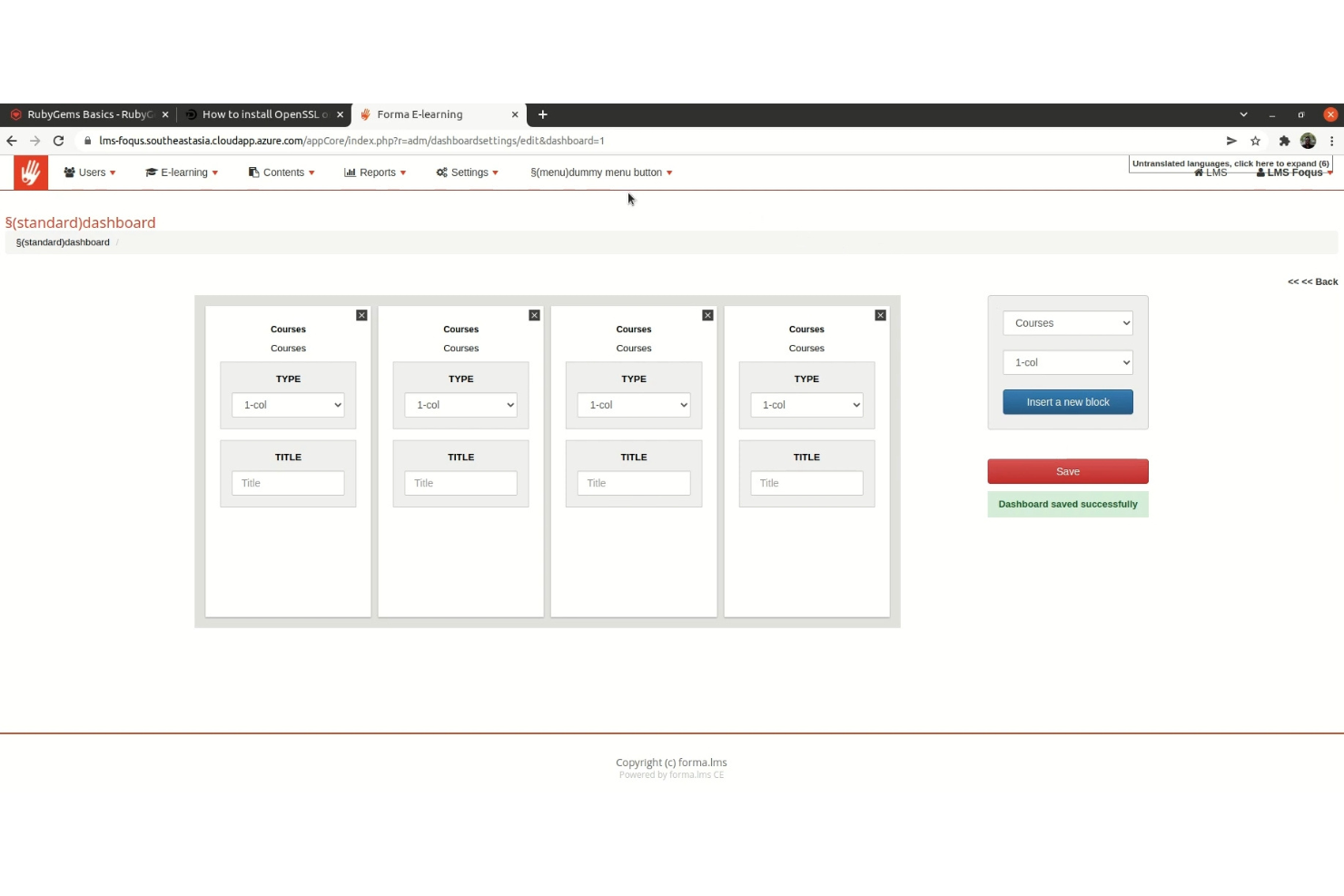 Forma LMS screenshot - 10 Plataformas LMS de Código Abierto Seleccionadas para 2026
