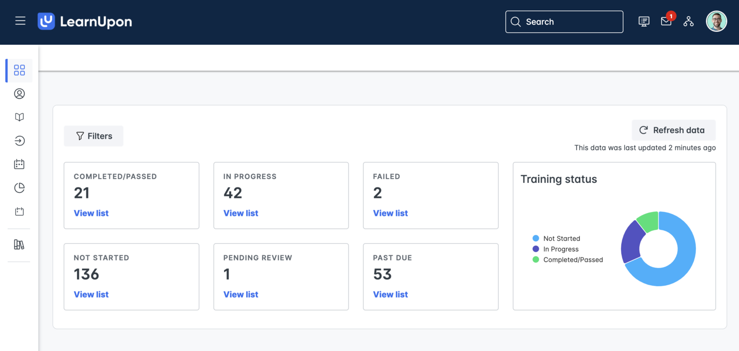 LearnUpon screenshot - 10 Plataformas LMS de Empresa Extendida en 2026