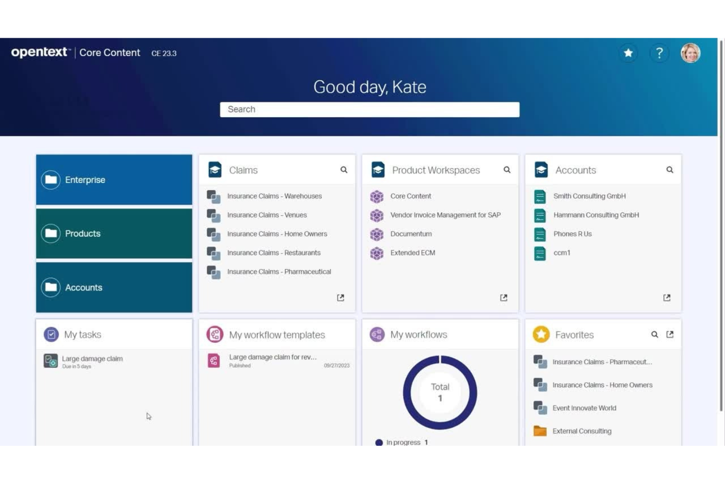 OpenText screenshot - 10 Mejores Software de Comunicación Empresarial para 2026