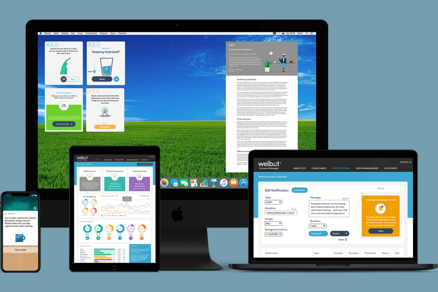 Welbot screenshot - 10 Programas Gratis de Bienestar Corporativo en 2026