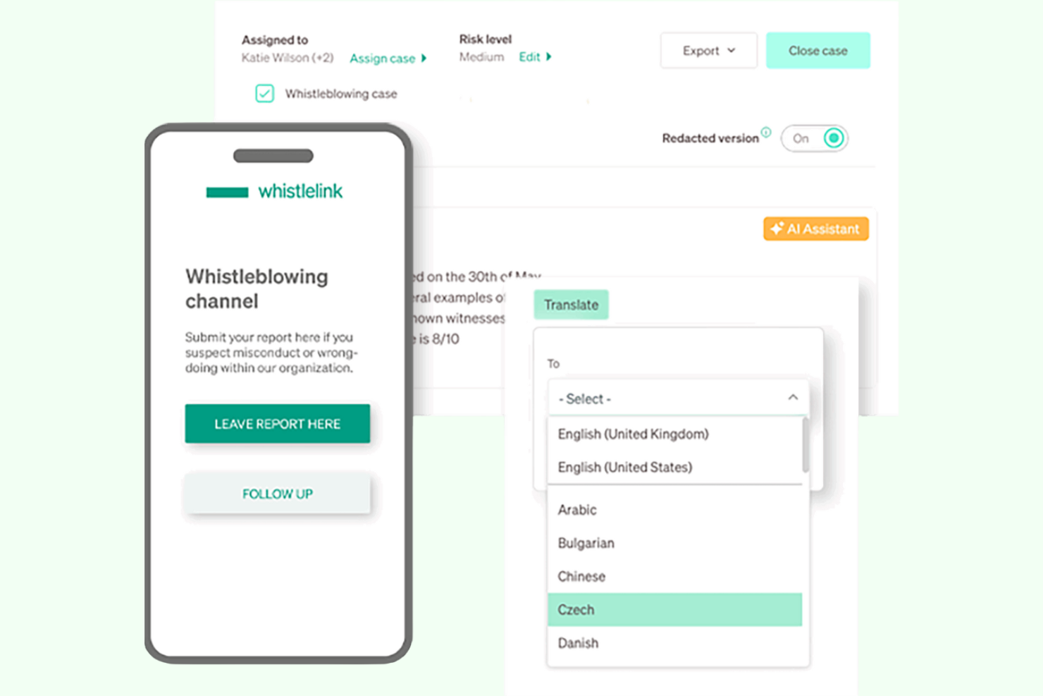 Whistlelink screenshot - 10 Mejores Soluciones de Software para Denuncias en 2026