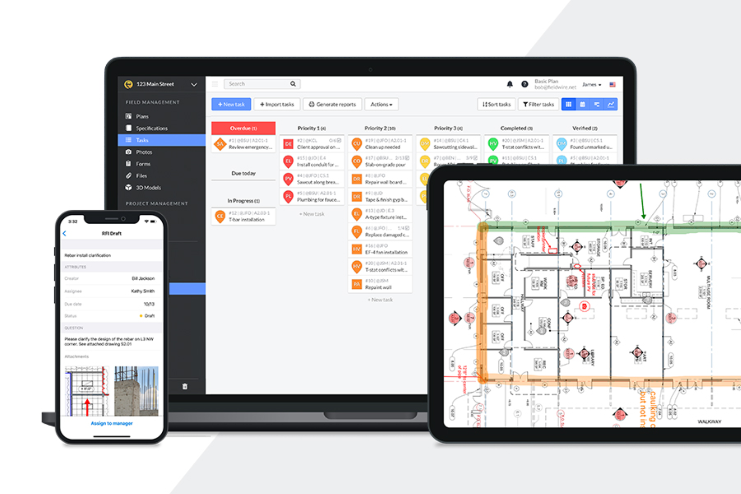 Fieldwire screenshot - 15 Mejores Programas de Planificación de Empleados para la Construcción Analizados en 2026