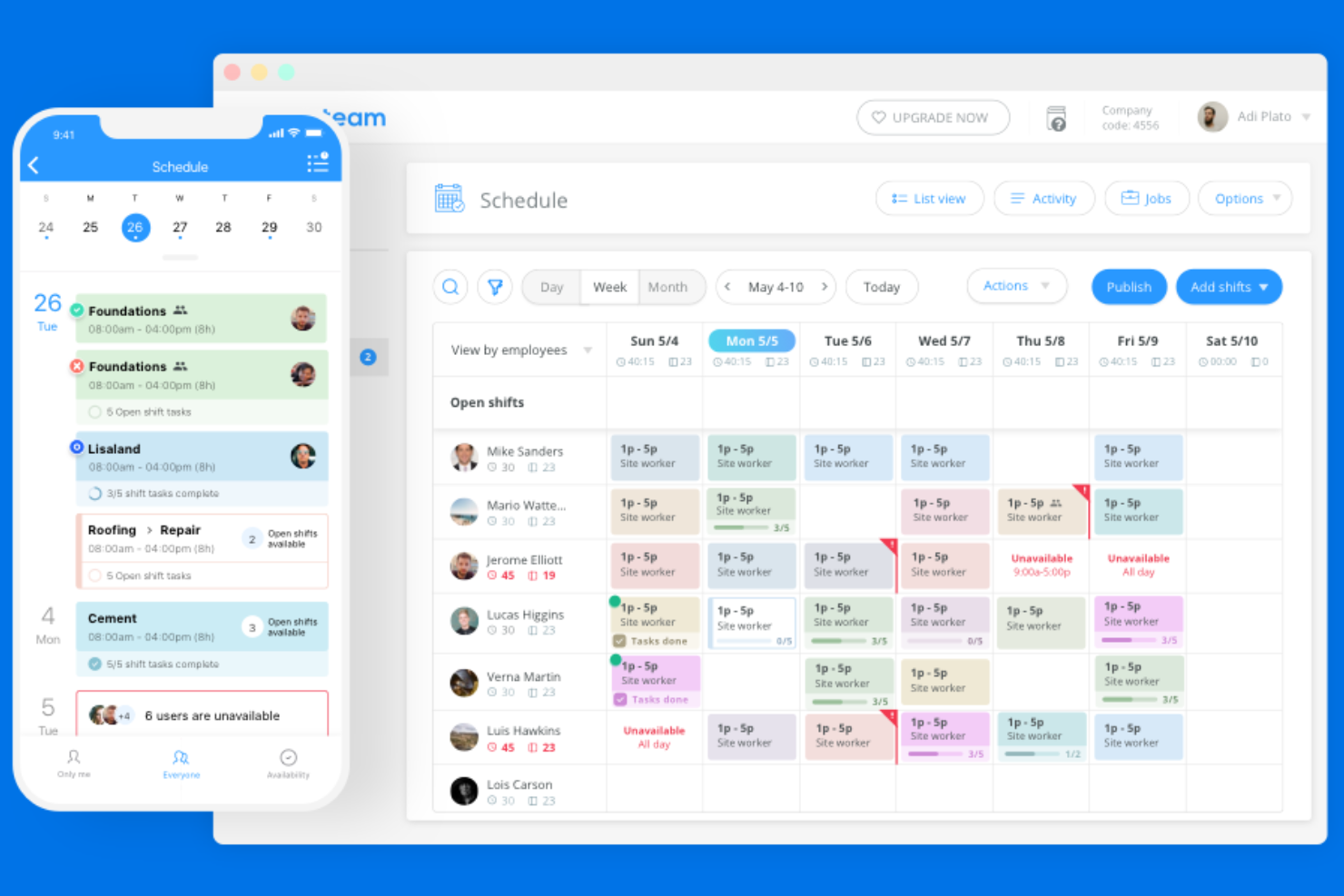 Connecteam screenshot - 17 Mejores Programas de Autoprogramación de Turnos para Empleados Analizados en 2026