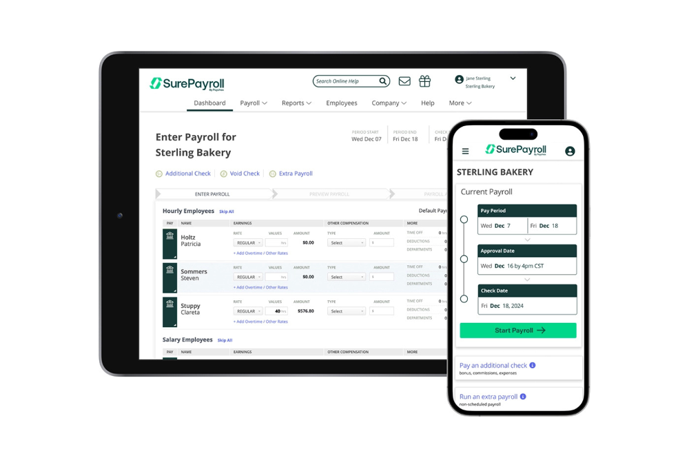 SurePayroll screenshot - 10 Mejores Software de Nómina Sencillos Revisados en 2026