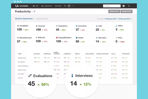 Workable screenshot - 10 mejores herramientas de búsqueda de talento con IA revisadas en 2026
