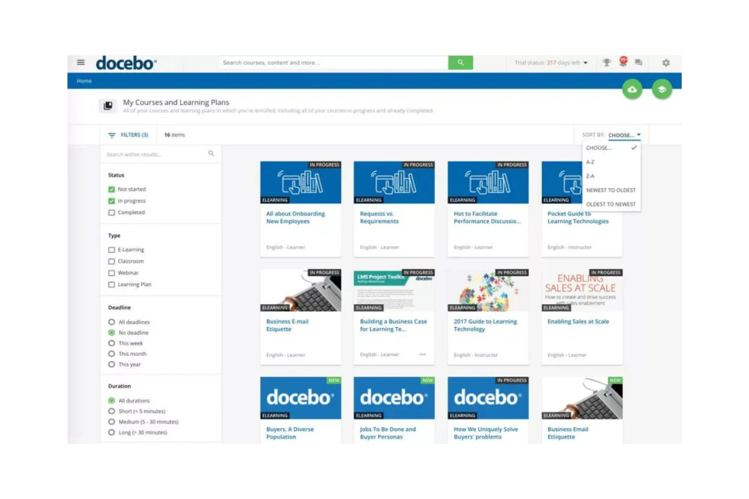 Docebo screenshot - 10 Mejores Sistemas de Gestión de Aprendizaje SaaS Analizados en 2026