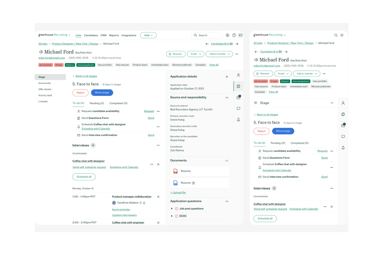 Greenhouse screenshot - 15 Mejores Competidores de SeekOut Analizados en 2026