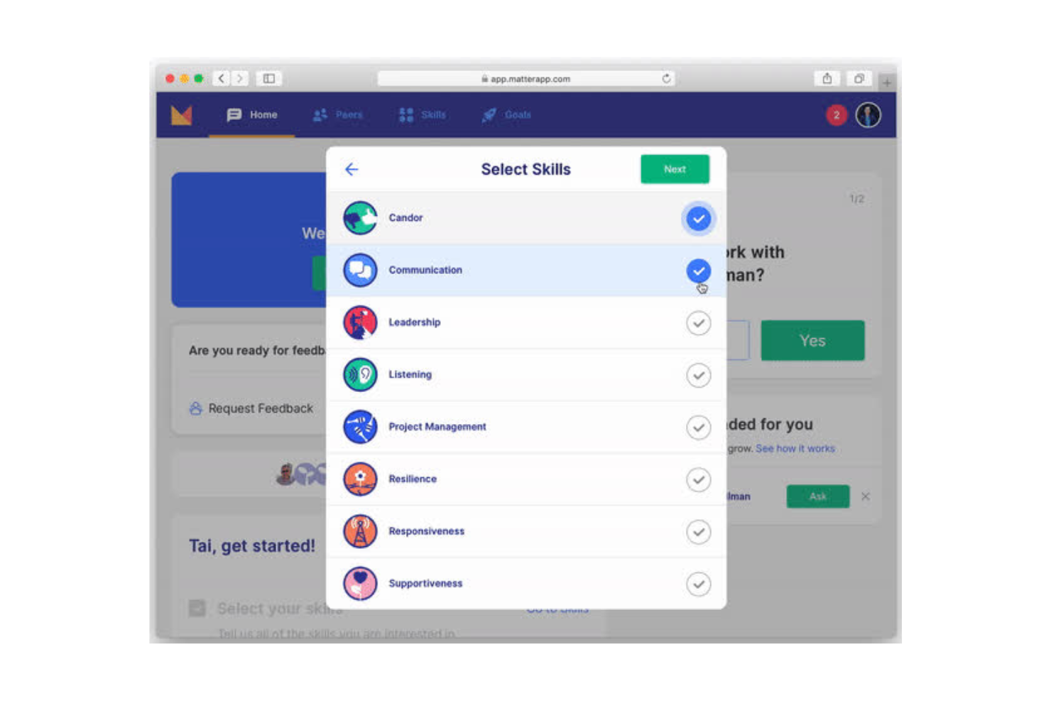Matter App screenshot - Las 10 Mejores Plataformas de Incentivos para Empleados con IA Analizadas en 2026