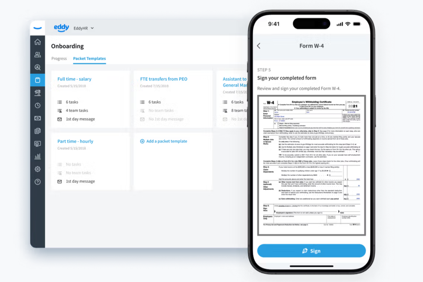 Eddy screenshot - Los 10 Mejores Software de Gestión de Registros de Empleados Analizados en 2026