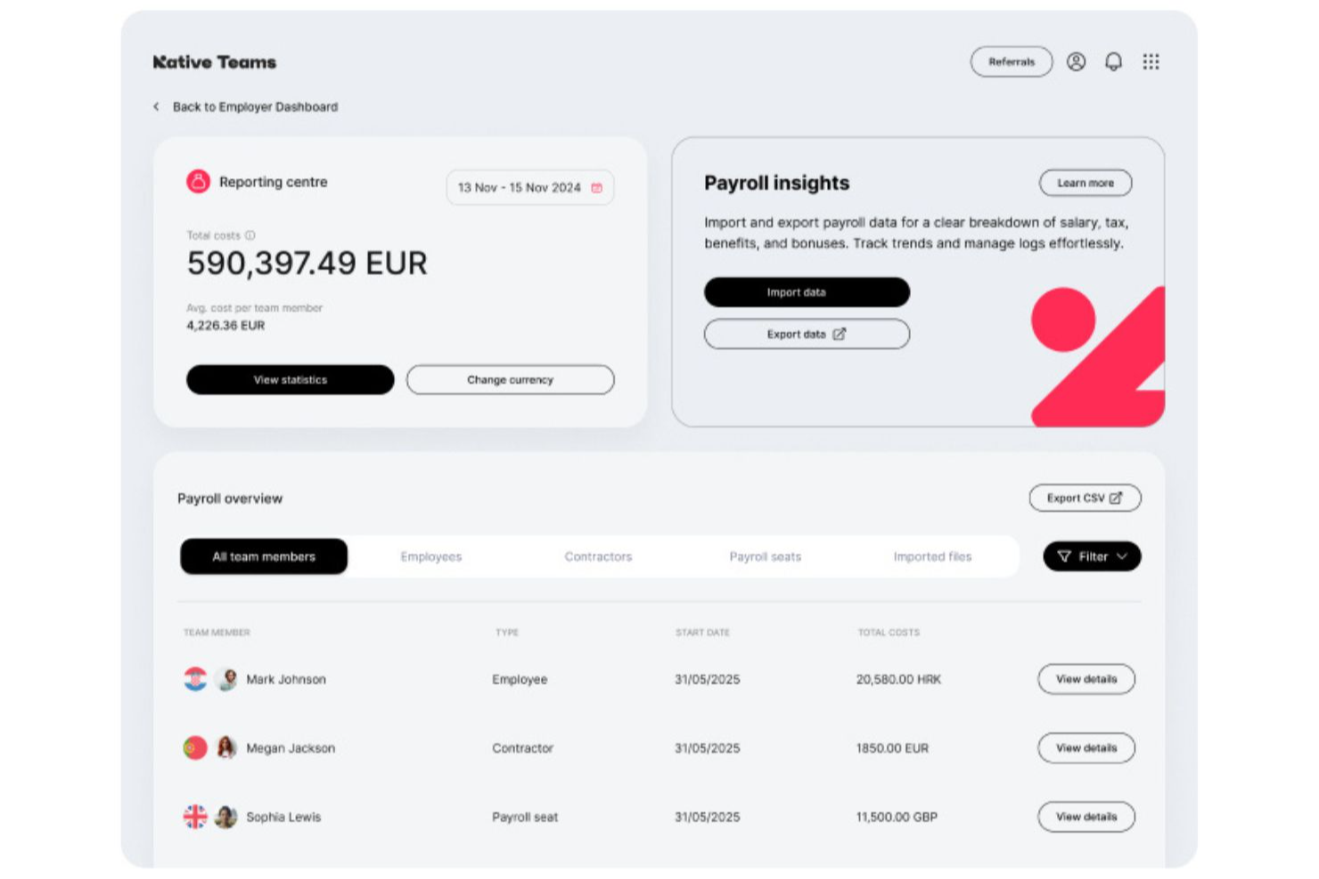 Native Teams screenshot - 10 Mejores Alternativas a Multiplier Evaluadas en 2026