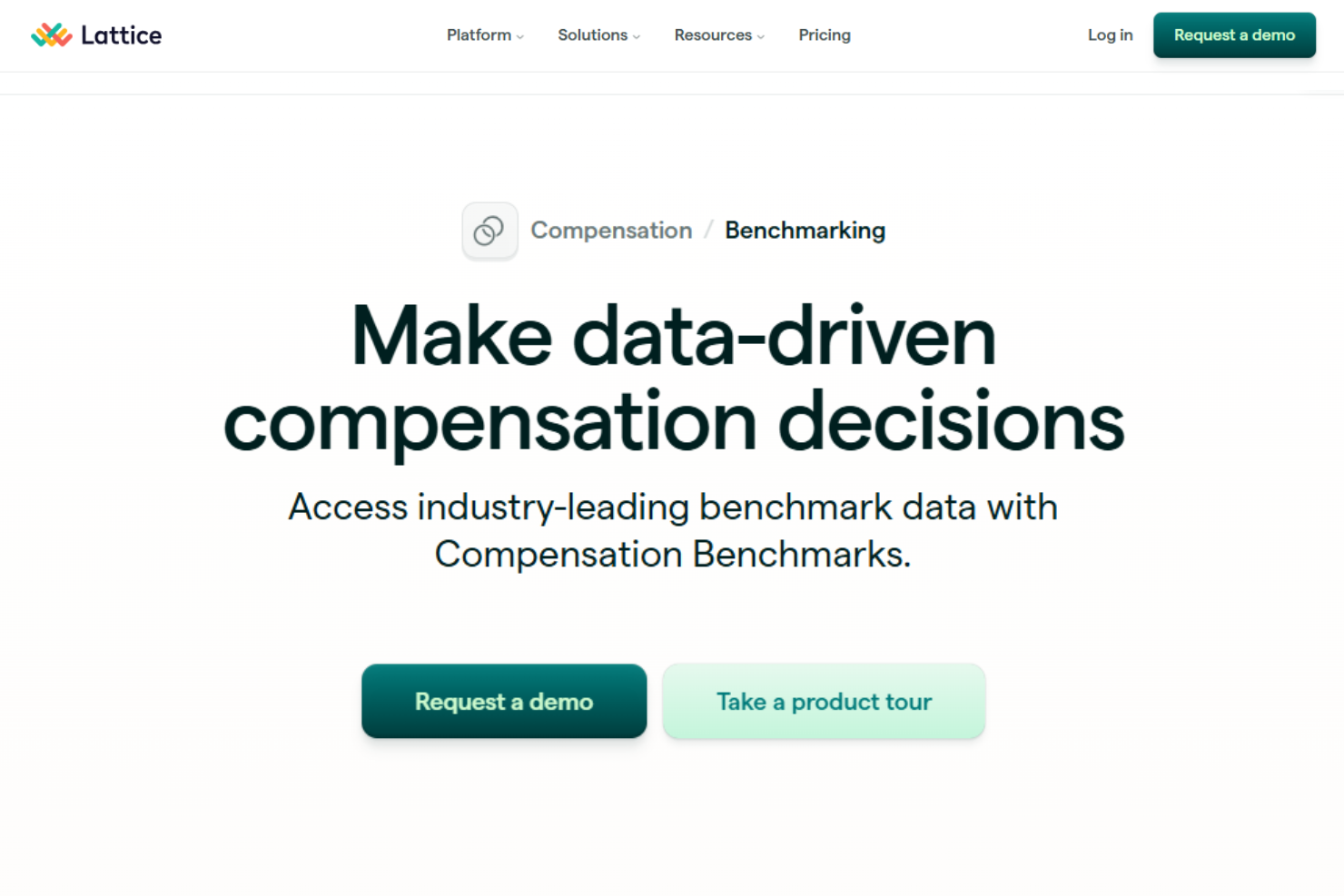Lattice screenshot - 10 mejores empresas de evaluación comparativa de remuneraciones para 2026