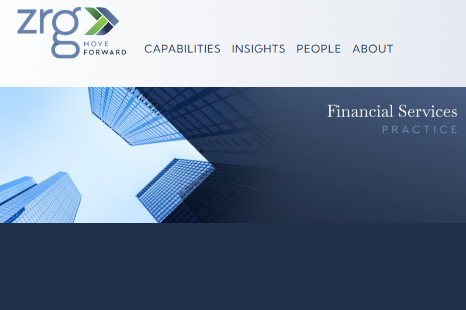 ZRG Partners screenshot - 10 de las mejores empresas de selección de directores financieros analizadas en 2026