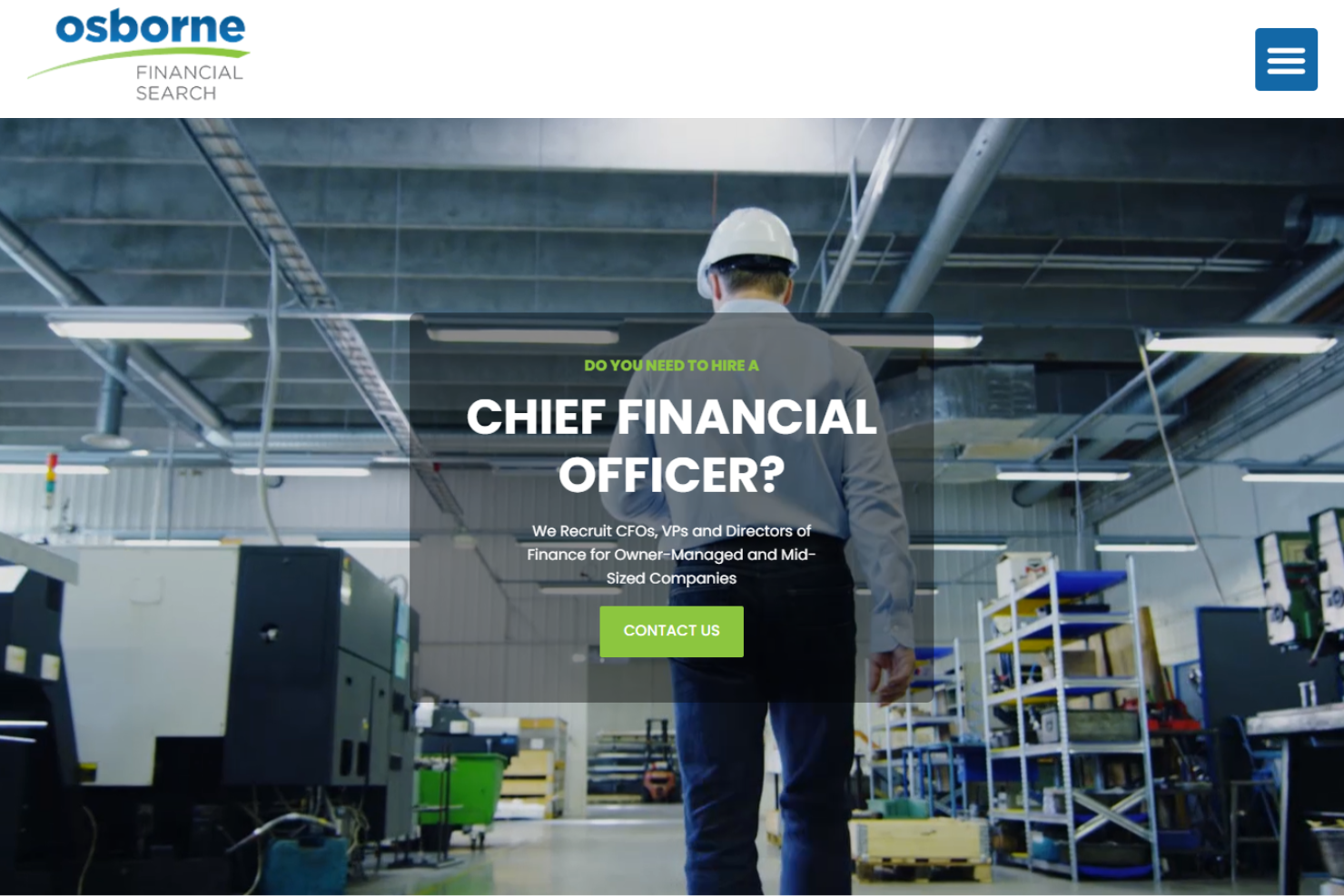Osborne Financial Search screenshot - 10 de las mejores empresas de selección de directores financieros analizadas en 2026