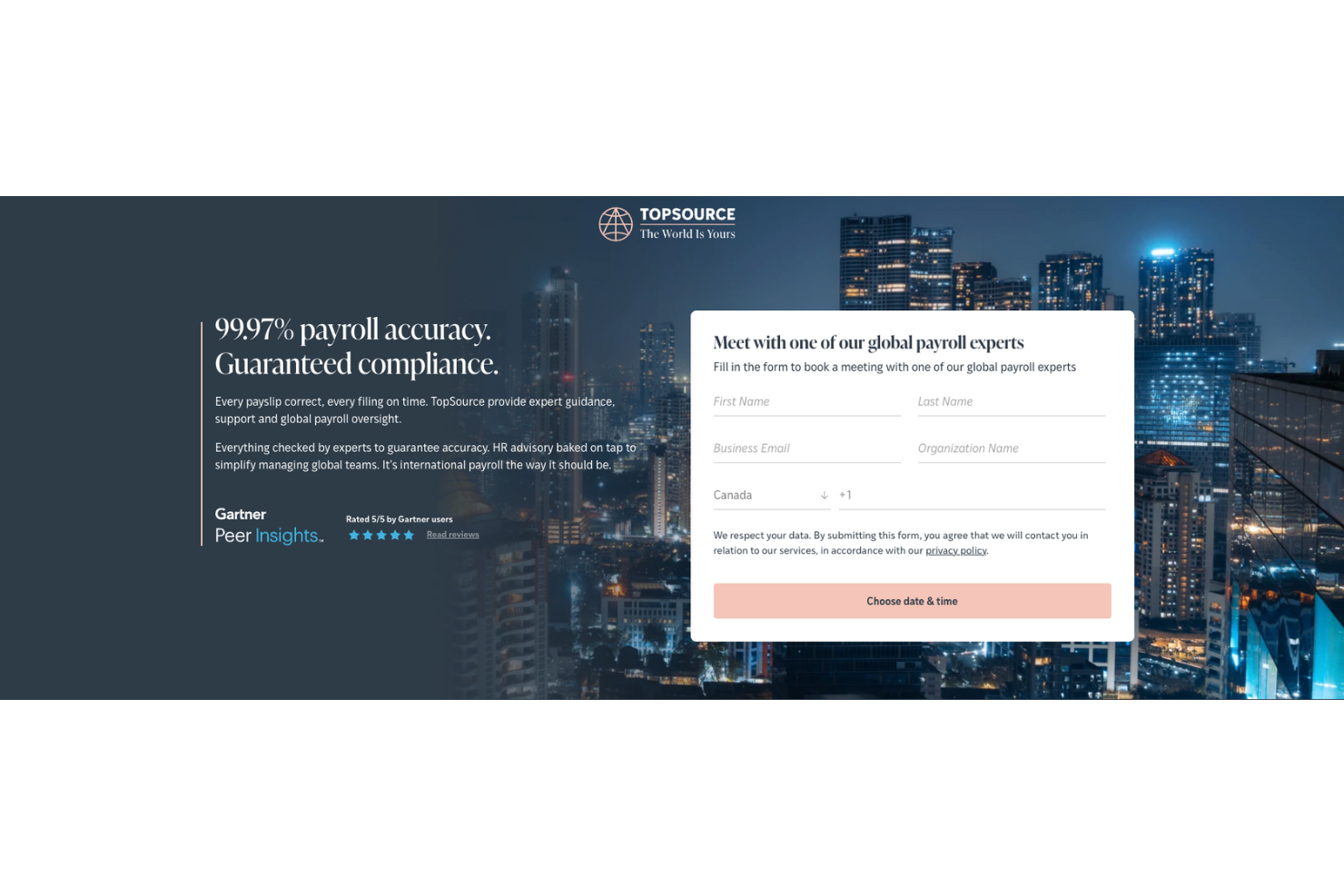 TopSource screenshot - 10 Mejores Servicios de Nómina Baratos Revisados para 2026