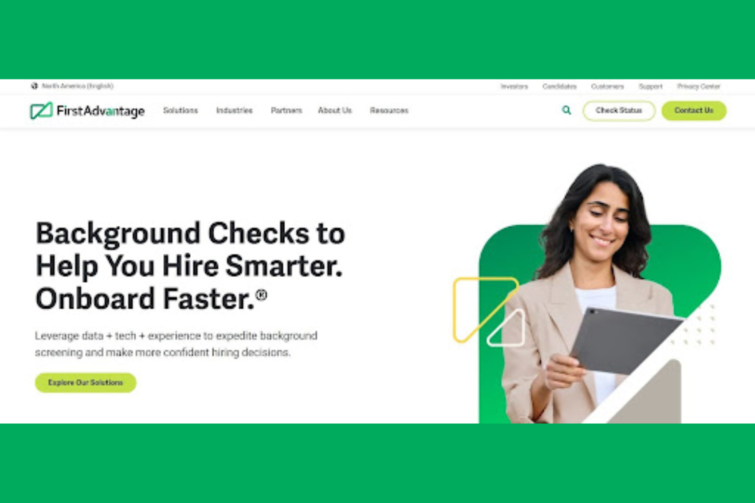 First Advantage Corporation screenshot - 10 de los Mejores Servicios de Verificación de Empleados Analizados en 2026