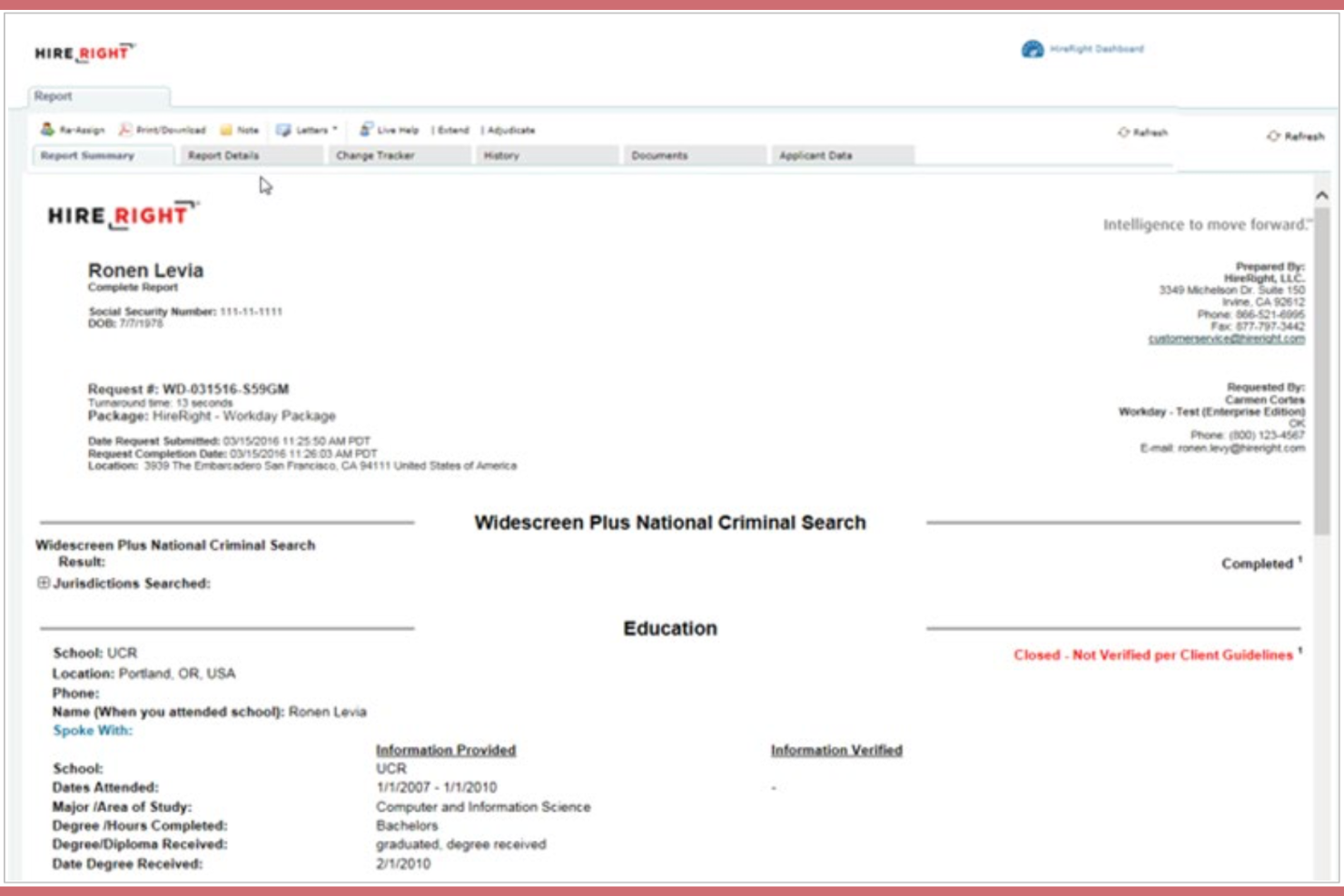HireRight screenshot - 10 Mejores Empresas de Pruebas de Drogas para Empleados Analizadas en 2026