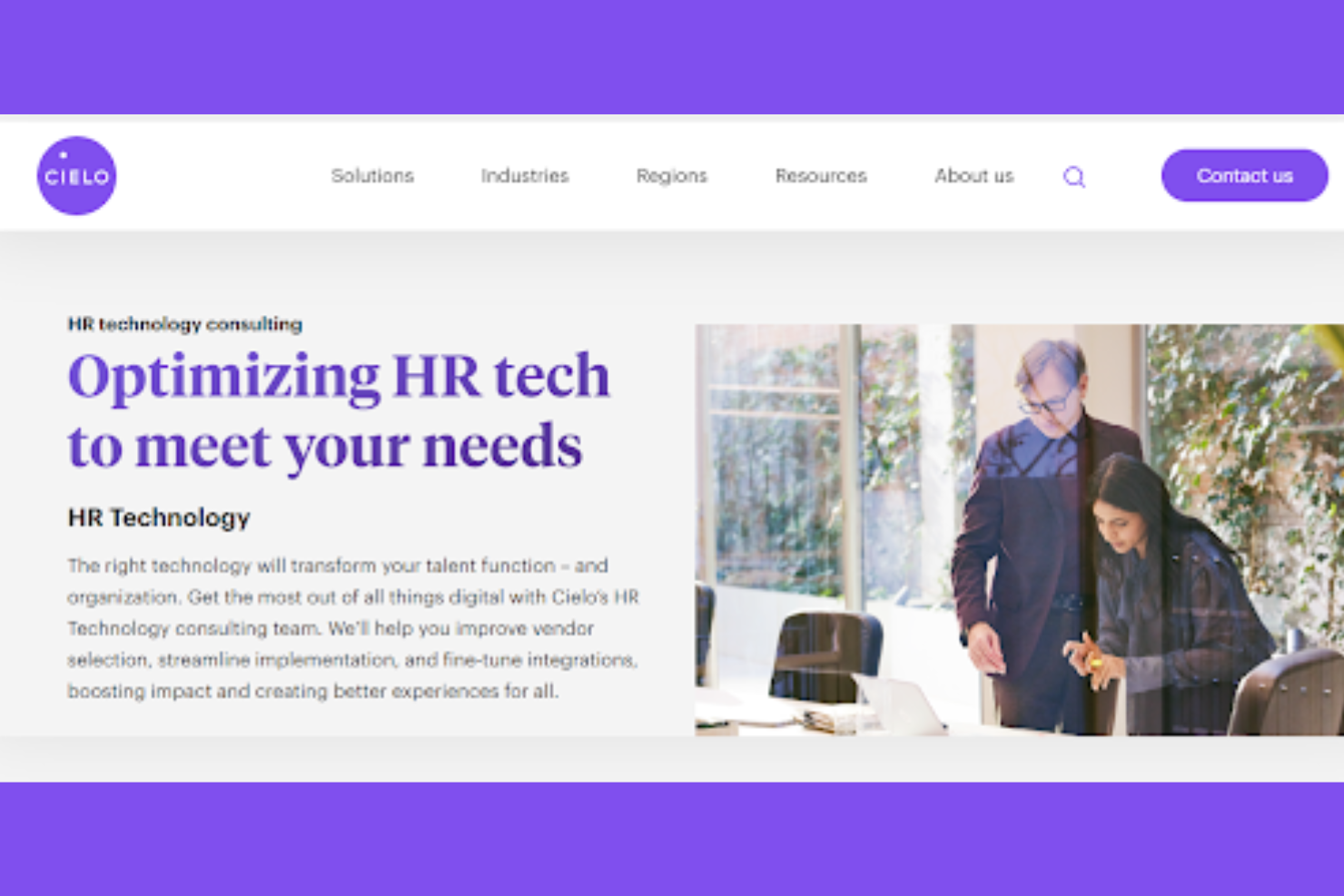Cielo screenshot - 10 mejores empresas de consultoría en tecnología de RR. HH. de 2026: reseña