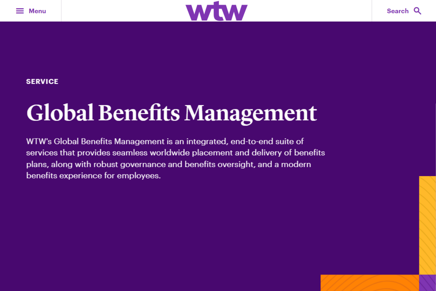 Willis Towers Watson (WTW) screenshot - 10 mejores administradores globales de beneficios revisados en 2026