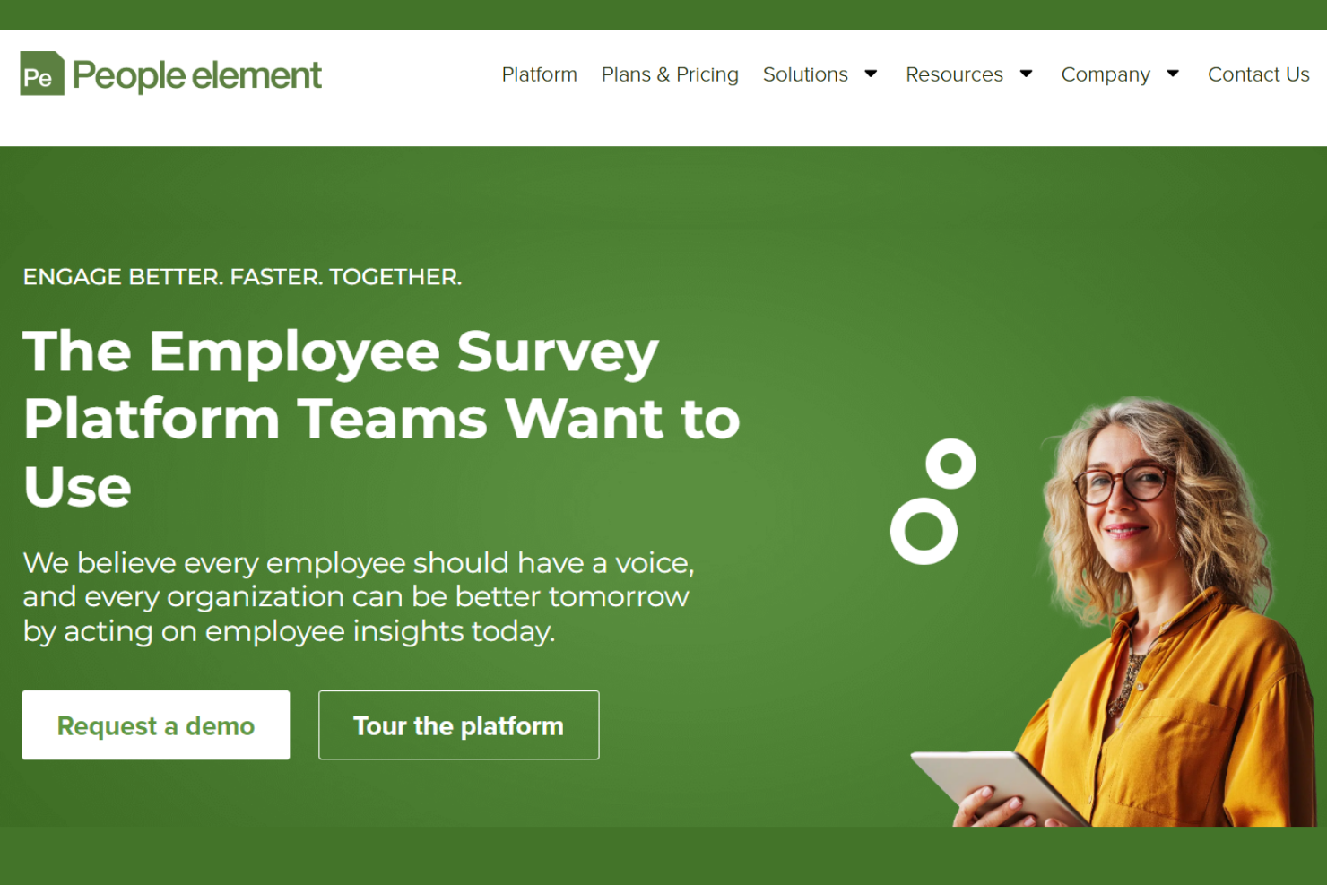 People Element screenshot - 10 Mejores Servicios de Analítica de RRHH de 2026: Reseña
