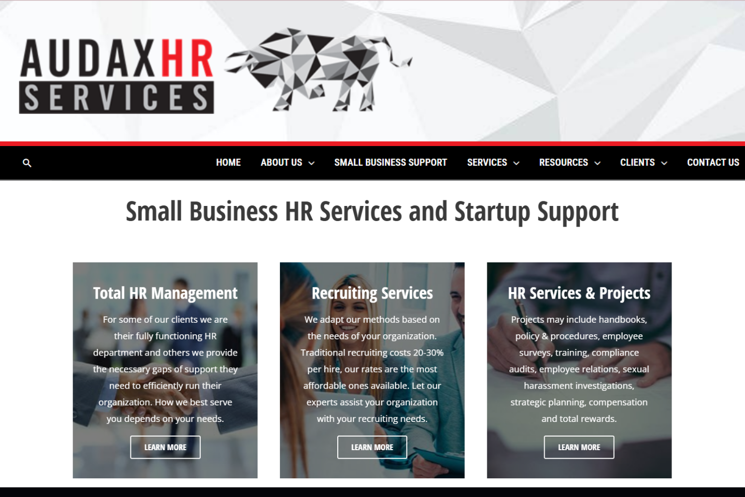 Audax HR screenshot - 10 mejores empresas de consultoría de RR. HH. en Tampa reseñadas en 2026
