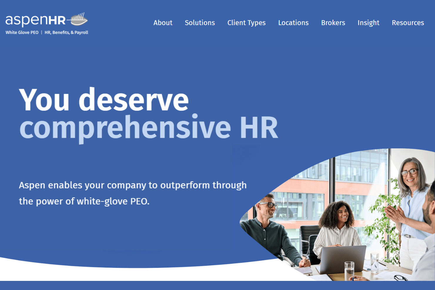 Aspen HR screenshot - 10 mejores firmas de consultoría de RR. HH. de Austin analizadas en 2026