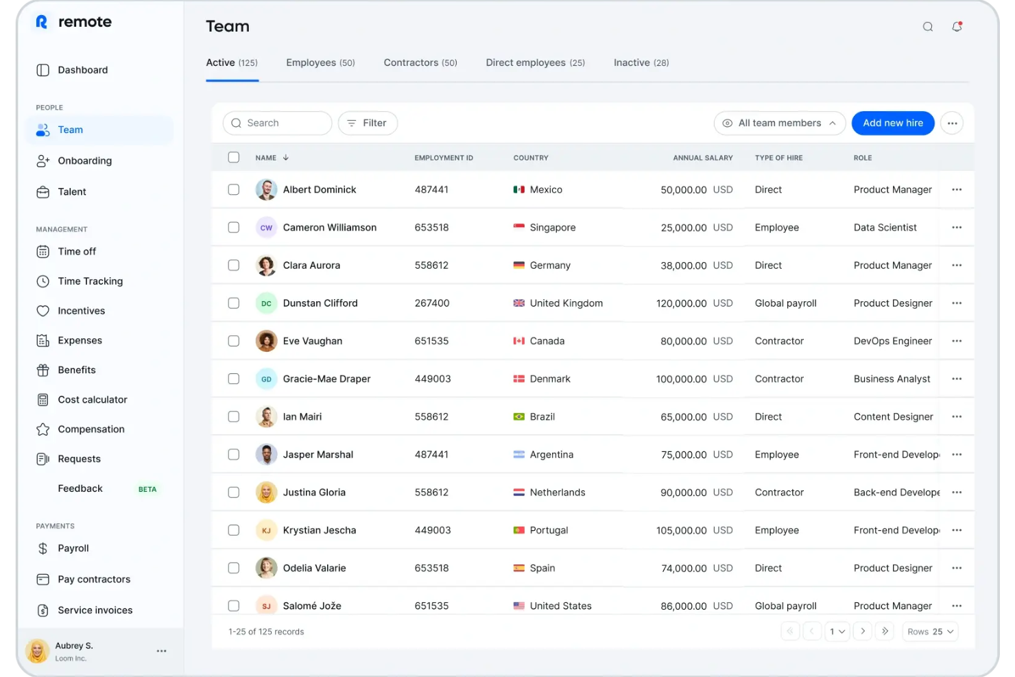 Remote screenshot - Los 10 mejores proveedores de empleador registrado (EOR) para empresas de servicios digitales en 2026