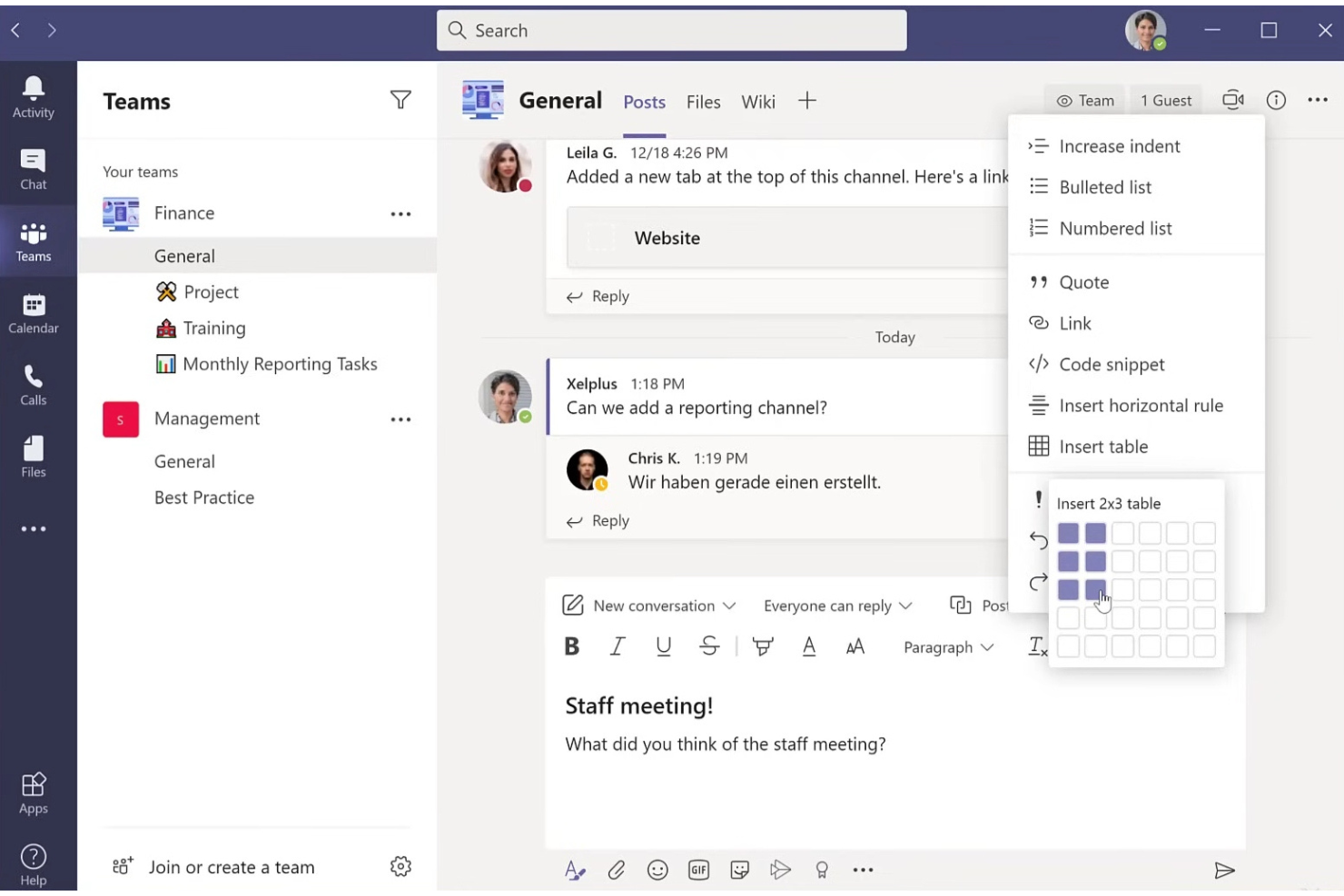 Microsoft Teams screenshot - 10 Mejores Software de Comunicación Empresarial para 2026