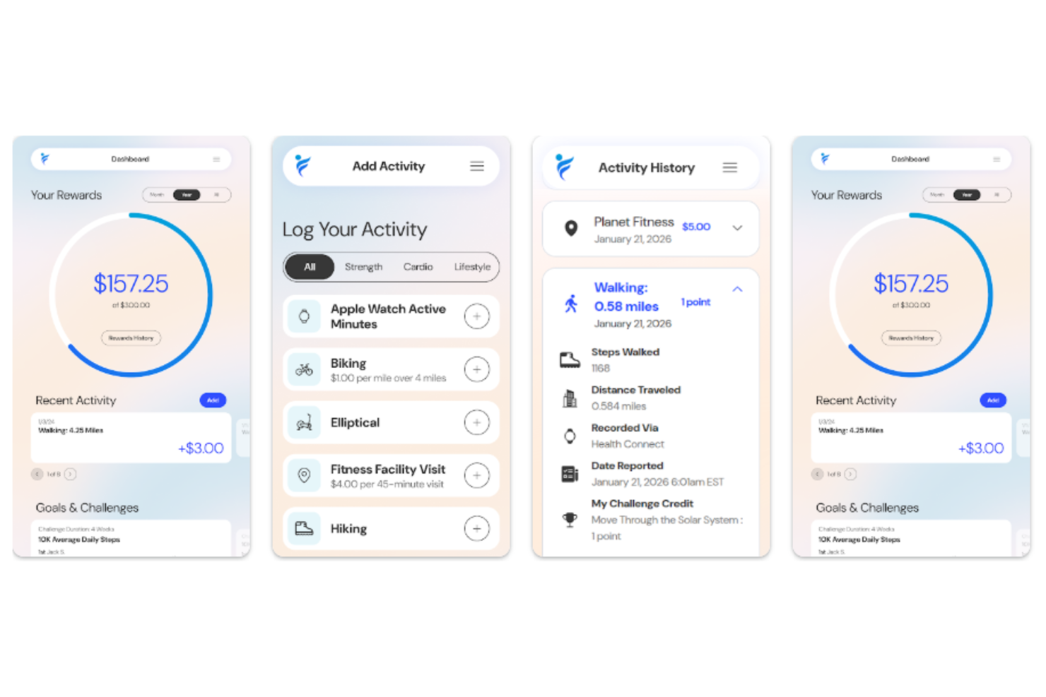 IncentFit screenshot - 10 mejores aplicaciones de bienestar corporativo en 2026