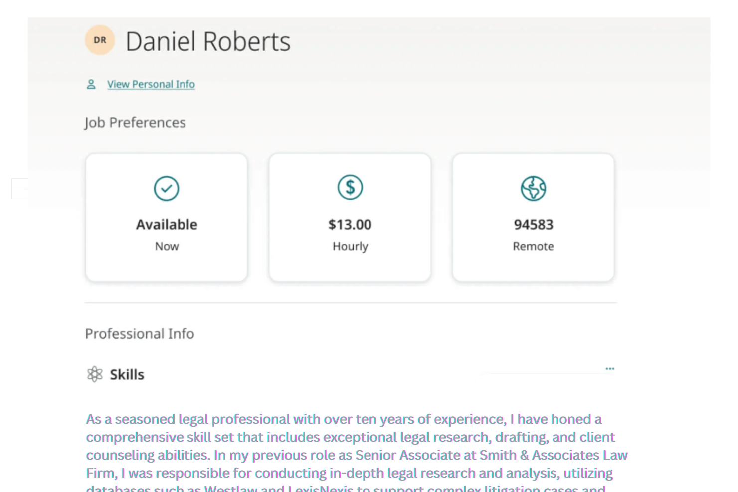 Robert Half screenshot - 20 Mejores Software de Reclutamiento Legal para 2026