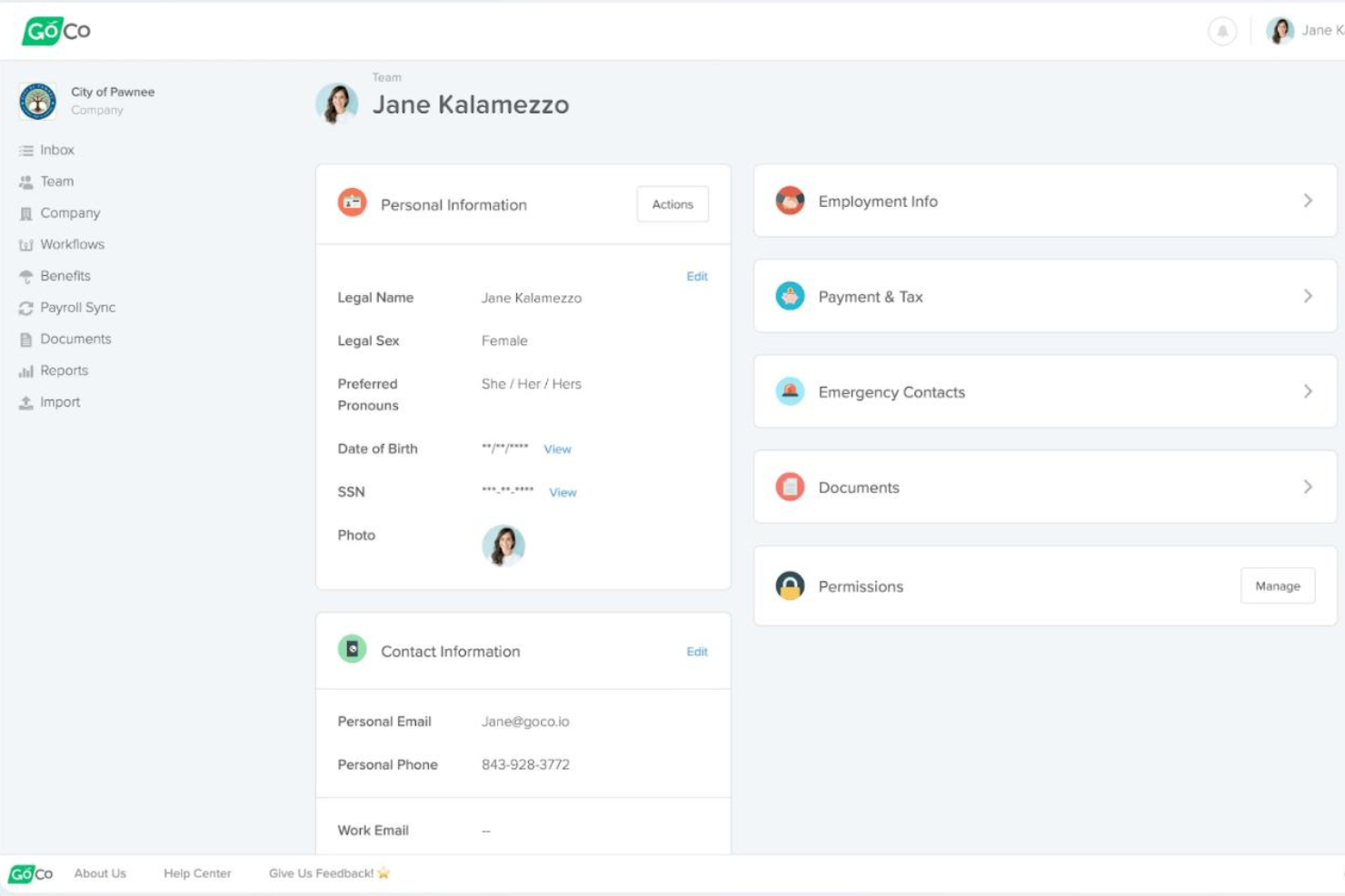 GoCo screenshot - Los 10 Mejores Software de Flujos de Trabajo de RRHH de 2026