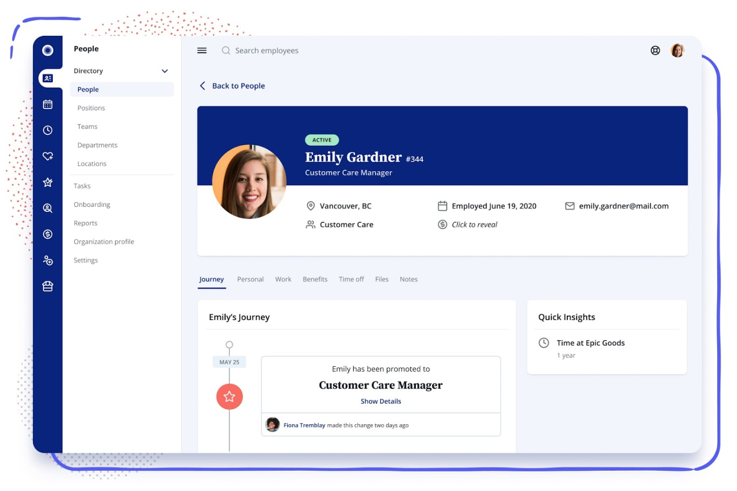 Rise screenshot - 10 Mejores Software de RRHH Integrados con QuickBooks en 2026