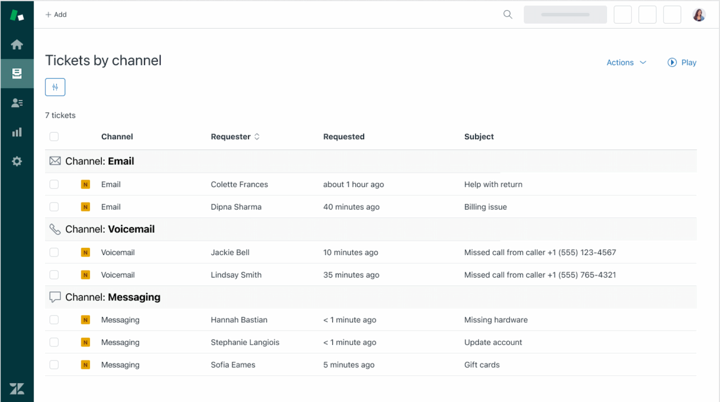 Zendesk screenshot - Los 10 Mejores Sistemas de Ticketing para RRHH Analizados en 2026
