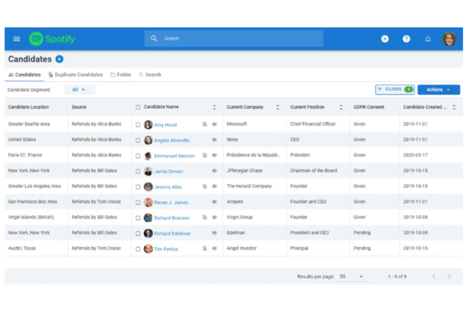 Manatal screenshot - 10 Mejores Herramientas de Software de Reclutamiento Empresarial para 2026