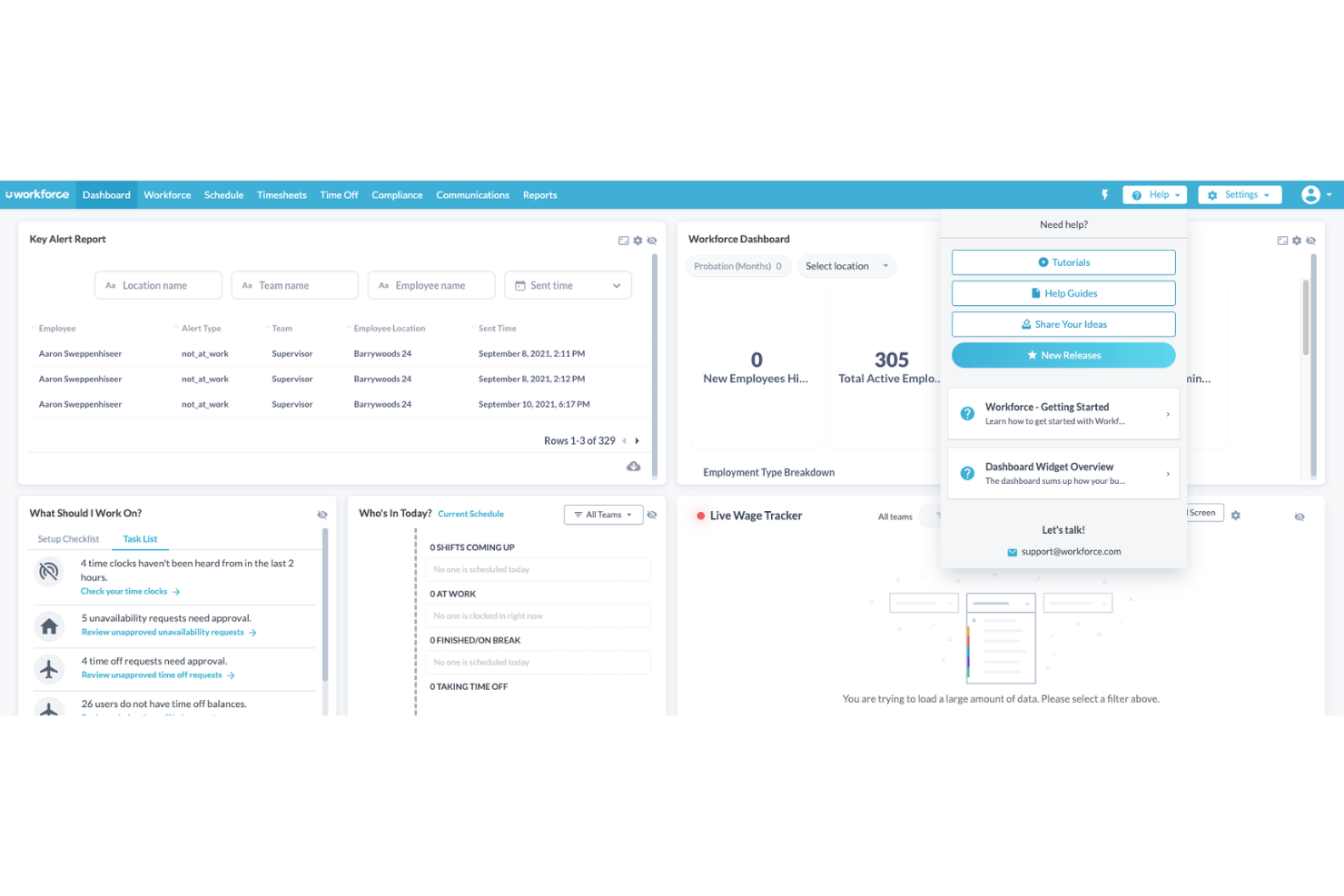 Workforce.com screenshot - 10 Mejores Software de Gestión de Personal de 2026: Analizados