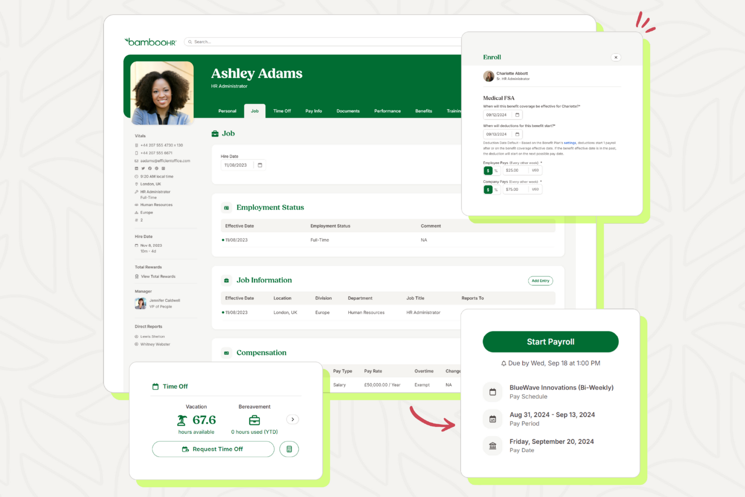 BambooHR® screenshot - 10 Mejores Software de Reclutamiento de 2026: Reseñados y Comparados