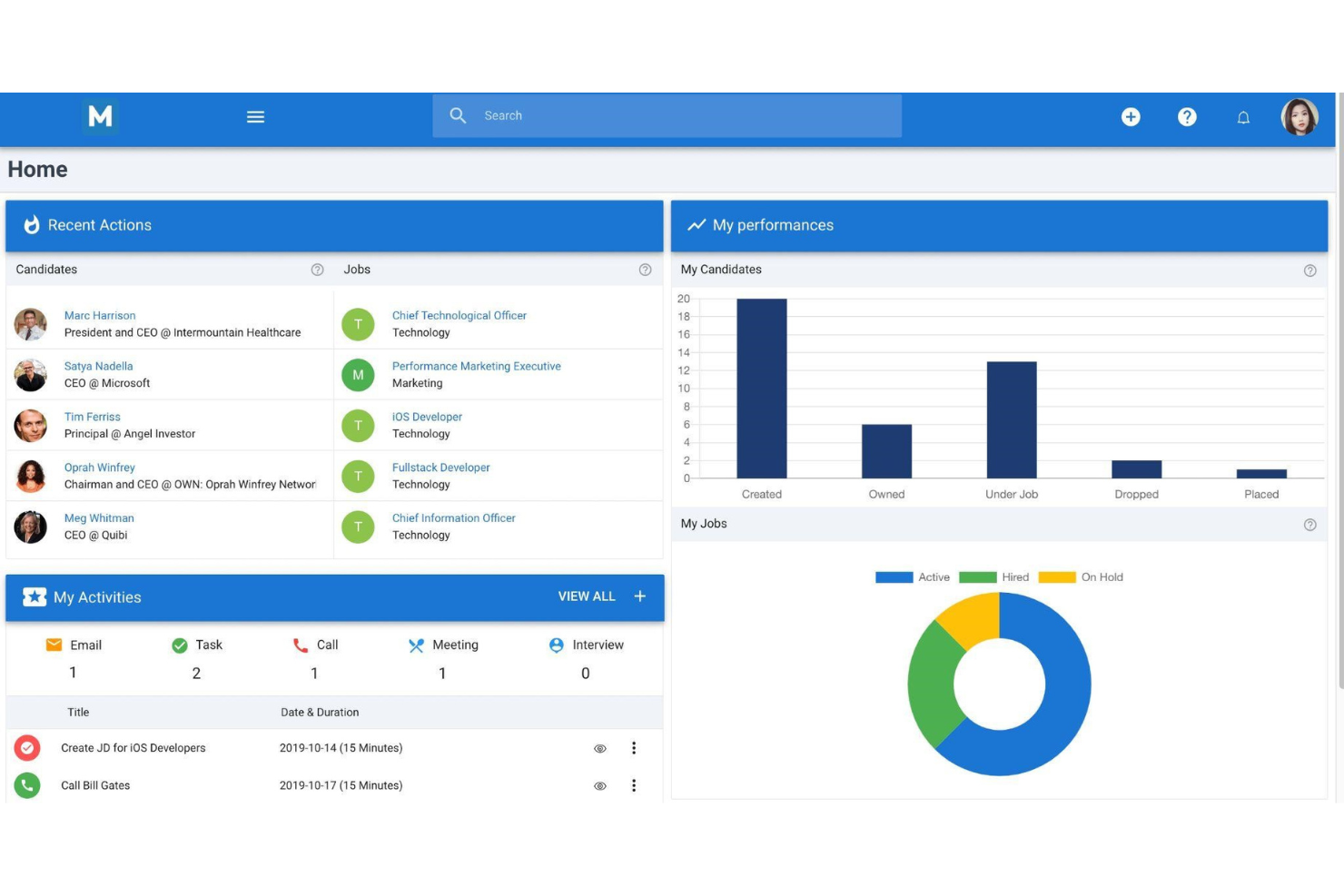 Manatal screenshot - 10 Mejores Software de Reclutamiento en la Nube para Equipos de Contratación 2026